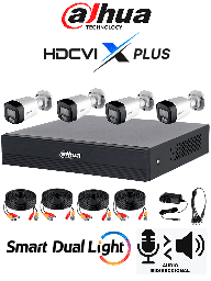 Kit CCTV Dahua XVR1B04-I/T 4 cámaras HFW1200RLN-IL-T 2 MP