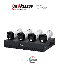 Kit CCTV Dahua XVR1B04-I/T 4 cámaras HFW1209CN-A-LED 2 MP