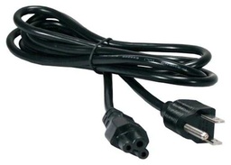Cable de corriente trébol Manhattan 348591 1.8 m negro