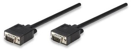 Cable SVGA Manhattan 371377 11 m HD15 macho-macho