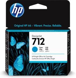 Cartucho de tinta HP 712 3ED67A cian 29 ml