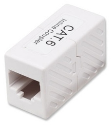 Cople RJ45 Intellinet 504751 Cat6 hembra-hembra blanco