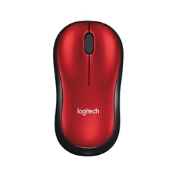 Mouse inalámbrico Logitech M185 1000 DPI USB rojo