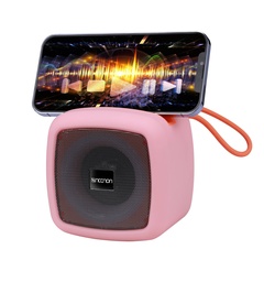 Bocina portátil NECNON NB-09 Bluetooth rosa