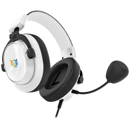 Audífonos gamer Balam Rush HA777 7.1 53 mm blancos