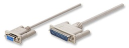Cable null modem Manhattan 314770 DB9 hembra a DB25 macho
