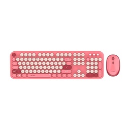 Kit teclado y mouse Acteck MK485 inalámbrico rosa