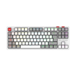 Teclado gaming Balam Rush GK990 inalámbrico blanco/gris