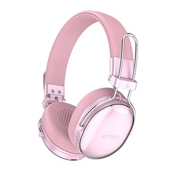Audífonos de diadema Acteck HP710 Bluetooth 5.4 rosa