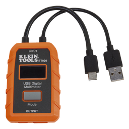 Medidor USB digital Klein Tools ET-920 3-20 V CD 5 A