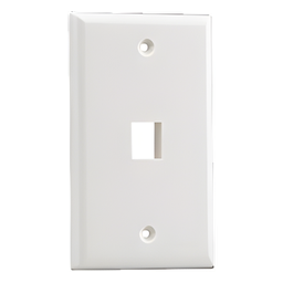 Placa de pared Panduit NK1FNEI 1 puerto Keystone marfil