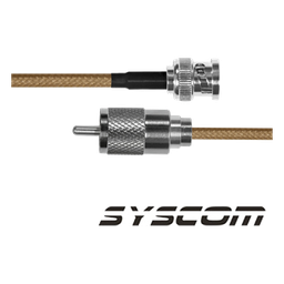 Jumper coaxial Epcom SBNC142KUHF30 RG-142 30 cm BNC a UHF