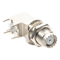 Conector Mini UHF hembra RF Industries RFU-6065 para PCB