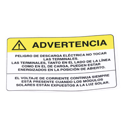 Etiqueta de videovigilancia Syscom PVLWARNING/20 12 x 18 cm
