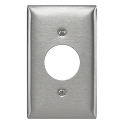 Placa de pared Hubbell SS7 acero inoxidable abertura 1.40"