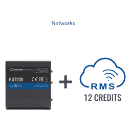 Kit router celular Teltonika RUT200 4G LTE con RMS 1 año