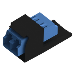 Acoplador fibra LC dúplex Panduit CMDSLCZBL OS1/OS2 negro
