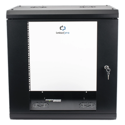 Gabinete de pared LinkedPro SR1912LH3GA 12U cristal