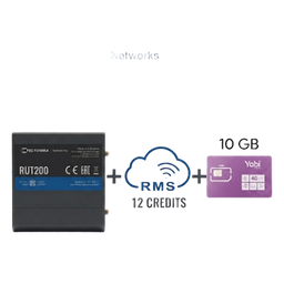 Kit router Teltonika RUT200 RMS 1 año y SIM 10 GB/mes