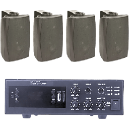 Kit audio Epcom ProAudio EPB120E/4WS 120 W 4 bocinas negras