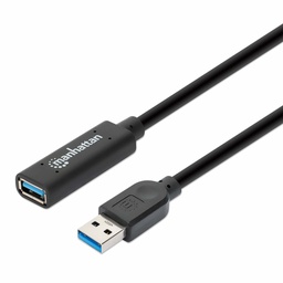 Cable extensión activa USB 3.0 Manhattan 153737 5 m negro