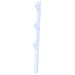 Poste de paso SFire SF-POST-3W 75 cm 3 aisladores blanco