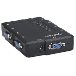 Switch KVM Manhattan 151269 4 puertos USB con audio