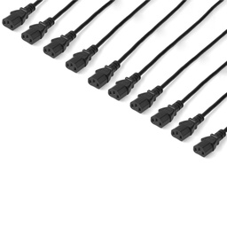 Cables de alimentación StarTech.com PXT1011010PK 3 m 10 pzas