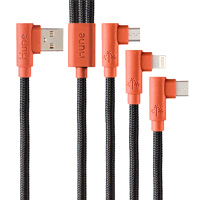 Cable USB 3 en 1 Hune Hiedra AT-ACC-CA-319COR corteza 1.2 m