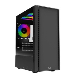 Gabinete gamer Balam Rush NYX GI730 Micro ATX negro RGB