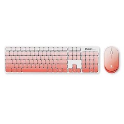 Kit teclado y mouse Brobotix 6008041 inalámbrico rosa