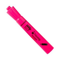 Resaltador Nextep NE-079R rosa punta cincel 4 mm 12 piezas