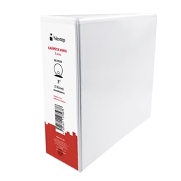 Carpeta Nextep NE-013R vinil aro O 3 pulgadas blanca