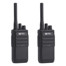 Par de radios portátiles UHF TXPRO TX-320DUO 2 W 16 canales