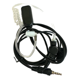 Micrófono-audífono de solapa Syscom NF893ET tubo acústico