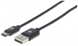 Cable USB-A a USB-C Manhattan 354929 2 m 480 Mbps