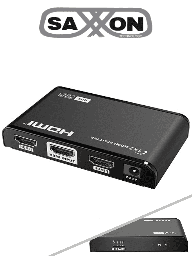 Divisor HDMI Saxxon LKV312HDR-V2.0 1x2 4K