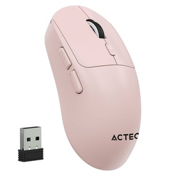 Mouse ergonómico Acteck Instinct Click MI484 3200 DPI rosa