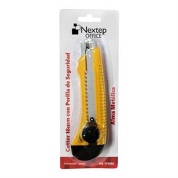 Cutter Nextep NE-178MS navaja 18 mm perilla de seguridad