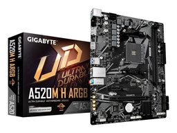 Tarjeta madre Gigabyte A520M H ARGB AM4 micro ATX DDR4