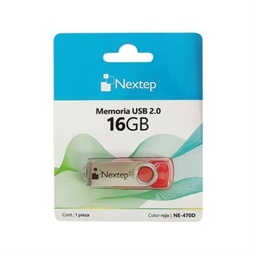 Memoria USB Nextep NE-470D 16GB USB 2.0 Twist rojo