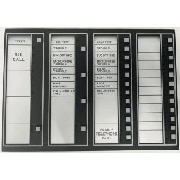Teclado de control NOTIFIER DVC-KDB 24 botones para DVC-EM