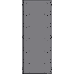 Caja trasera NOTIFIER SBB-E5 para CAB-5 de cinco niveles