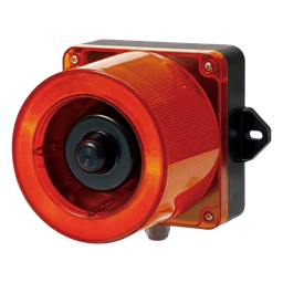 Baliza LED con sirena QLight QWCD50-012024-R-LC roja 123dB