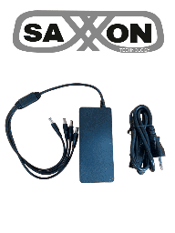 Fuente de poder regulada Saxxon SXN2290012 12V 5A 4 salidas