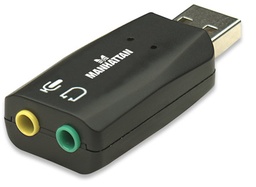 Tarjeta de sonido USB externa Manhattan 150859 5.1 virtual
