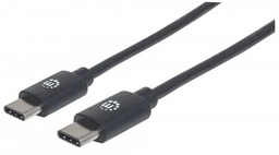 Cable USB-C a USB-C Manhattan 354875 2 m 60 W