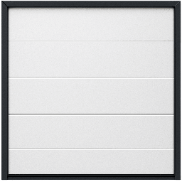 Sección puerta de garage AccessPRO SEC-DOOR12-18 lisa blanca