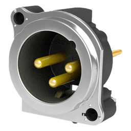 Conector XLR macho Seetronic SCADM3-V 3 polos PCB vertical