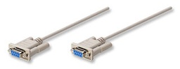 Cable null modem Manhattan 301404 DB9 hembra-hembra 1.8 m